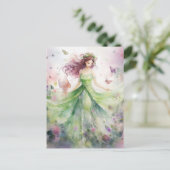 Carte Postale A Beautiful Spring Fairy (Debout devant)