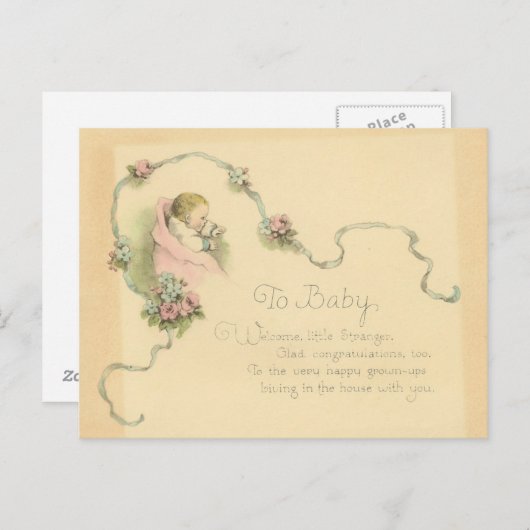 Carte Postale À bébé (Devant / Derrière)