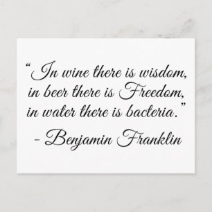 Carte Postale A Beer il y a la liberté !