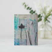 Carte Postale A Boat and a Bird Mixed Media Collage (Debout devant)