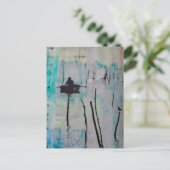 Carte Postale A Boat and a Bird Mixed Media Collage (Debout devant)