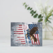 Carte Postale A bold illustration of an American symbol (Debout devant)