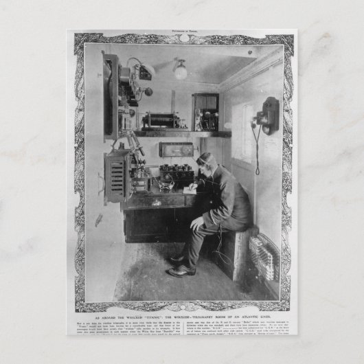 Carte Postale À bord du naufrage "Titanic" (Devant)