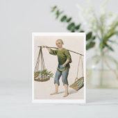 Carte Postale A Boy with Vegetables, plate 54 from 'The Costumes (Debout devant)