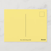 Carte postale à canopée dorée (Dos)