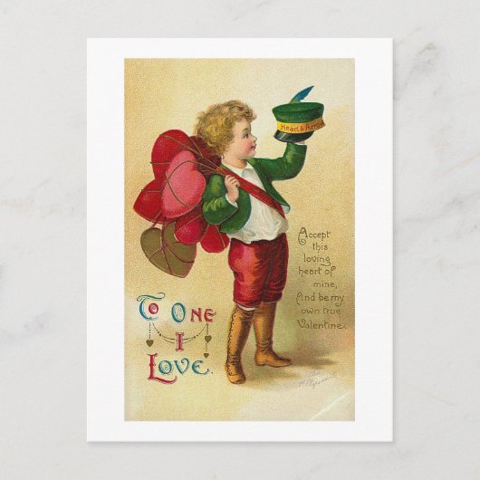 Carte Postale À celui que j'aime (Devant)