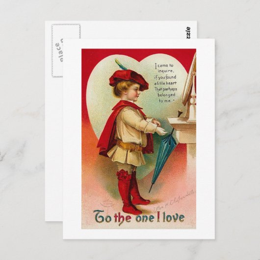 Carte Postale À celui que j'aime (2) (Devant / Derrière)