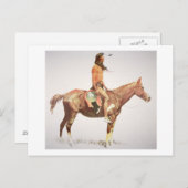 Carte Postale A Cheyenne Brave, 1901 (Devant / Derrière)