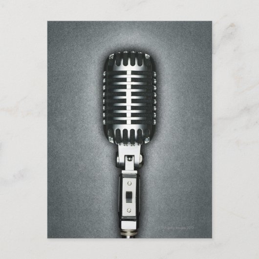 Carte Postale A Classic microphone (Devant)