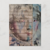 Carte Postale A Clown Face Abstract mixed media collage Postcard (Devant)