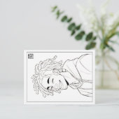 Carte postale à colorier | Locs (Debout devant)