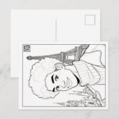 Carte postale à colorier | Printemps 18 (Devant / Derrière)