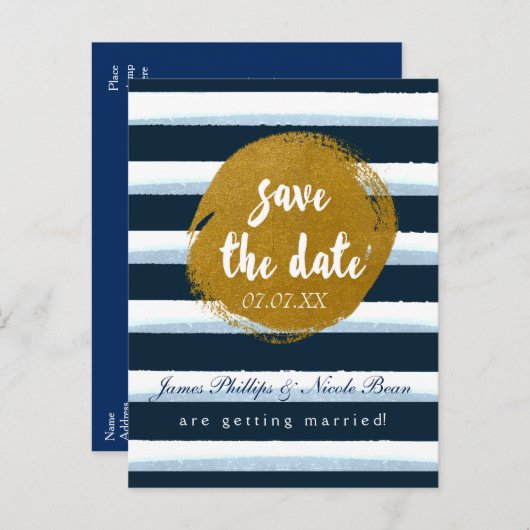 Carte postale à conserver précisant la date avec r (Devant / Derrière)