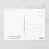 Carte Postale A Coruna, Galice (Espagne) (Dos)