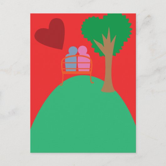 Carte Postale A Couple Dating  (Devant)