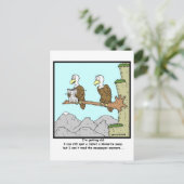 Carte Postale À courte vue : Cartoon d'aigle (Debout devant)