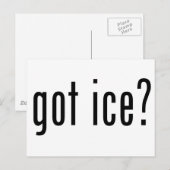 Carte Postale a de la glace ? (Devant / Derrière)