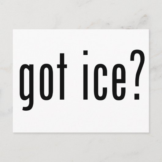 Carte Postale a de la glace ? (Devant)