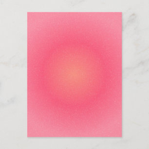 Carte postale à dégradé rose vif - Élégant et chic
