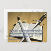 Carte postale à deux épées (Devant / Derrière)