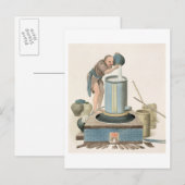 Carte Postale A Distiller, plate 24 from 'The Costume of China', (Devant / Derrière)