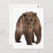 Carte postale à double exposition de la forêt d'ou (Devant / Derrière)