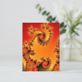 Carte postale à double spirale flamboyante (Debout devant)