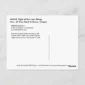 CARTE POSTALE À DROITE DE LA LIGNE ! (Dos)