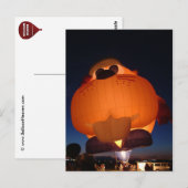 Carte postale à éclat de ballon (Devant / Derrière)