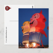 Carte postale à éclat de ballon (Devant / Derrière)