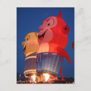 Carte postale à éclat de ballon