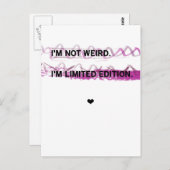 Carte postale à édition limitée (Devant / Derrière)