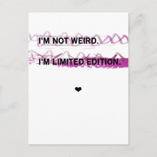 Carte postale à édition limitée