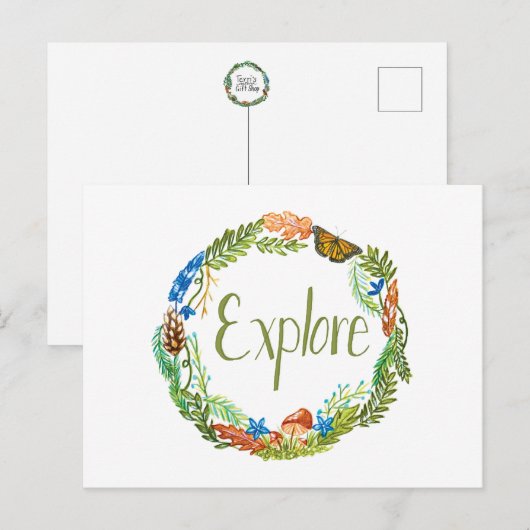 Carte postale à explorer (Devant / Derrière)