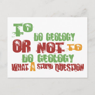Carte Postale À Faire de la Géologie