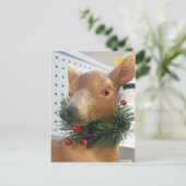 Carte Postale À feuillage persistant Deer (Debout devant)