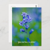 Carte postale à fleurs Bluebell (Devant / Derrière)