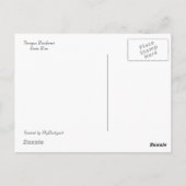 Carte postale à fleurs de gingembre blanc (Dos)