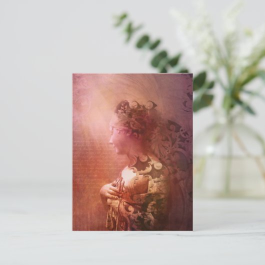 Carte postale à fleurs murales (Debout devant)