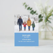 Carte Postale A Fresh Start January Memory Photo Postcard (Debout devant)