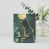 Carte Postale A Full Moon Spell Woman With Incense (Debout devant)