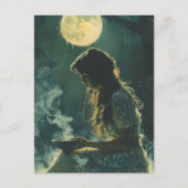 Carte Postale A Full Moon Spell Woman With Incense (Devant)