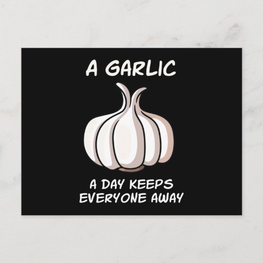 Carte Postale A Garlic A Day Garlic Vegetable Cook (Devant)
