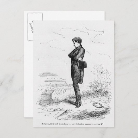 Carte Postale À gauche, Rastignac a marché quelques pas (Devant / Derrière)