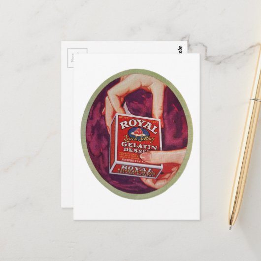 Carte Postale A gelatin dessert from 1930 (Devant/Arrière en situation)