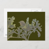 Carte postale à gorge jaune commune (Devant / Derrière)