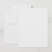 Carte postale à grille transparente | Texte de des (Devant / Derrière)