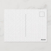Carte postale à grille transparente | Texte de des (Dos)