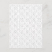 Carte postale à grille transparente | Texte de des (Devant)