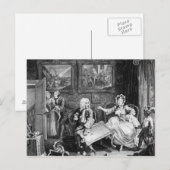 Carte Postale A Harlot's Progress, plaque II, Quarrels (Devant / Derrière)